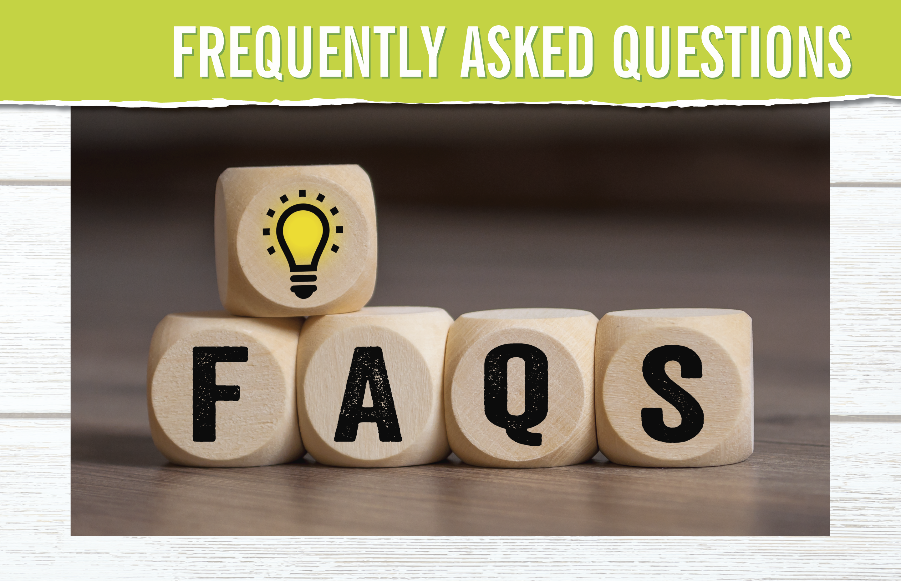 frequently asked questions banner